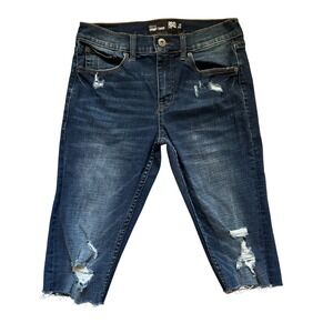 RSQ Jeans Denim Blue Women's 28x32 Seattle Skinny Taper Pockets‎ Button Zipper